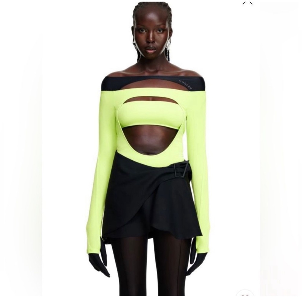 Mugler & H&M cot out bodysuit